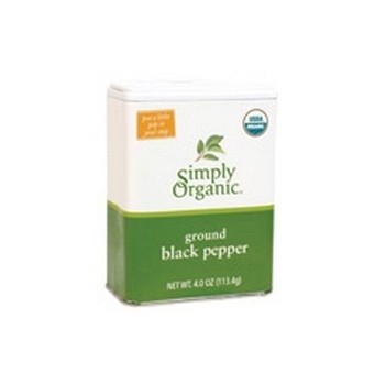 Simply Organic Ground Black Pepper Tin (6x4 Oz)