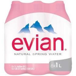 Evian Natural Spring Water 6Pk (2x6Pack)