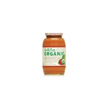 Santa Cruz Organic Strawberry Applesauce (12x23 Oz)