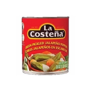 La Costena Whole Green Pickled Jalapeno Peppers (12x26 Oz)