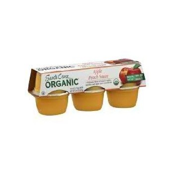 Santa Cruz Organics Apple Pch Sauce Cup (12x6 CT)