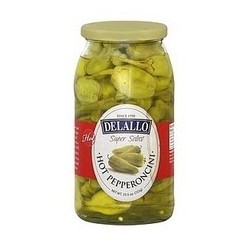 De Lallo Hot Pepperoncini (6x25.5Oz)