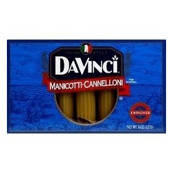 Da Vinci Cannelloni-Manicotti Pasta (12x8Oz)