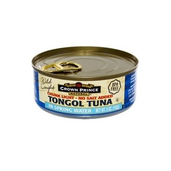 Crown Prince Natural Chunk Light Tongol Tuna In Spring Water (12x5Oz)