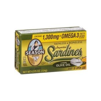 Seasons Sardines Skinless Boneless Olive Oil (25x3.75Oz)