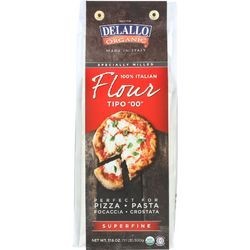 DeLallo Flour Organic Italian Type 00 Superfine 17.6 oz case of 10