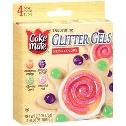 Cake Mate Decorating Cosmic Colors Glitter Gels (12x2.7 OZ)