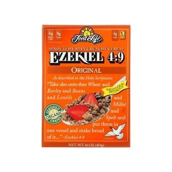 Food For Life Baking Co. Cereal Organic Ezekiel 4 9 Sprouted Whole Grain Original 16 oz case of 6