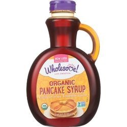 Wholesome Sweeteners Pancake Syrup Organic Original 20 oz case of 6