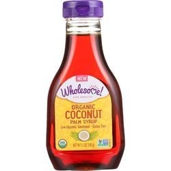 Wholesome Sweeteners Syrup Organic Coconut Palm 12 oz case of 6