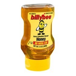 Billybee Honey Pure Canadian Clover Upside Down Squeeze (6x13 OZ)