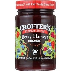 Crofters Fruit Spread Organic Premium Berry Harvest 16.5 oz case of 6