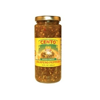 Cento Diced Green Jalapeno Peppers (12x12 OZ)