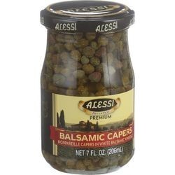 Alessi Capers in White Balsamic Vinegar 7 oz Case of 6