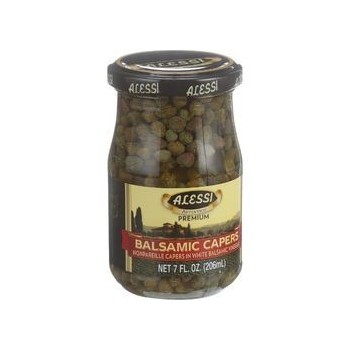 Alessi Capers in White Balsamic Vinegar 7 oz Case of 6