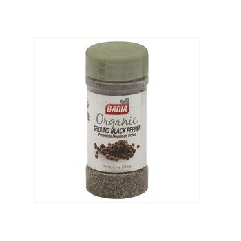 Badia Organic Black Pepper Ground (12x2.5 OZ)