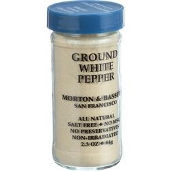 Morton & Bassett Seasoning Pepper Ground White 2.3 oz Case of 3