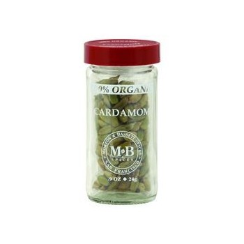 Morton & Bassett 100% Organic Seasoning Cardamom .9 oz Case of 3