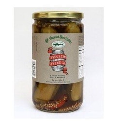 Brooklyn Brine Off-Centered Beer Pickles (12x24 OZ)