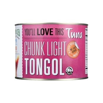 Natural Sea Tuna Tongol Chunk Light No Salt Added 66.5 oz case of 6