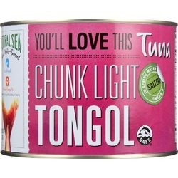 Natural Sea Tuna Tongol Chunk Light Salted 66.5 oz case of 6