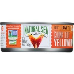 Natural Sea Tuna Yellowfin Chunck Light Salted 5 oz case of 12