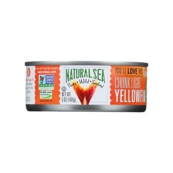Natural Sea Tuna Yellowfin Chunck Light Salted 5 oz case of 12