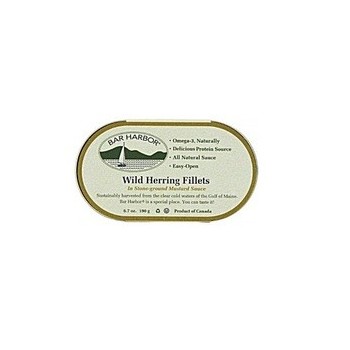 Bar Harbor Wild Herring Fillets in Stone-Ground Mustard Sauce (12x7 OZ)