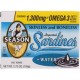 Season Brand Sardines Skinless and Boneless in Water Salt Added 3.75 oz case of 12