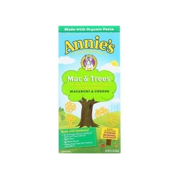 Annies Homegrown Macaroni and Cheese Mac and Trees 5.5 oz case of 12