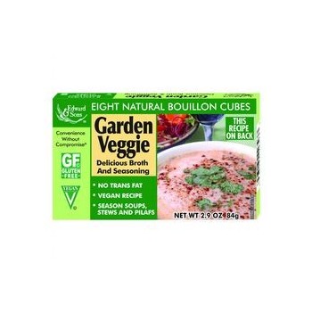 Edwards and Sons Natural Bouillon Cubes Garden Veggie 2.9 oz Case of 12