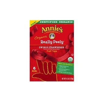 Annie's Homegrown Swirly Strawberry Organic Really Peely Fruit Tape (12x4.5 OZ)