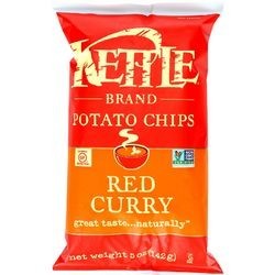 Kettle Brand Potato Chips Red Curry 5 oz case of 15
