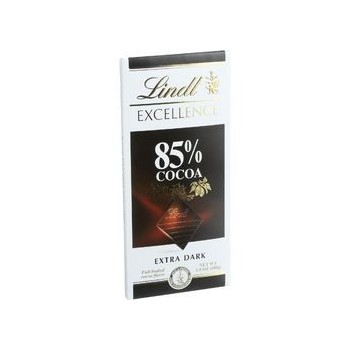 Lindt Chocolate Bar Dark Chocolate 85 Percent Cocoa Extra Dark 3.5 oz Bars Case of 12