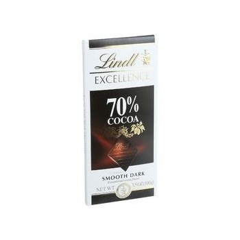 Lindt Chocolate Bar Dark Chocolate 70 Percent Cocoa Smooth 3.5 oz Bars Case of 12