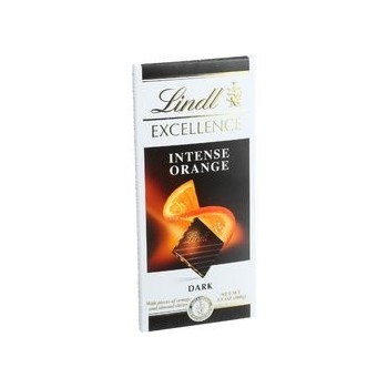 Lindt Chocolate Bar Dark Chocolate 47 Percent Cocoa Intense Orange 3.5 oz Bars Case of 12