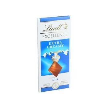 Lindt Chocolate Bar Milk Chocolate 31 Percent Cocoa Extra Creamy 3.5 oz Bars Case of 12