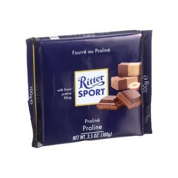 Ritter Sport Chocolate Bar Milk Chocolate Praline Filling 3.5 oz Bars Case of 13