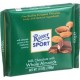 Ritter Sport Chocolate Bar Milk Chocolate Whole Almonds 3.5 oz Bars Case of 11