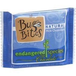 Endangered Species Natural Chocolate Bug Bites Milk Chocolate 48 Percent Cocoa .35 oz Case of 64