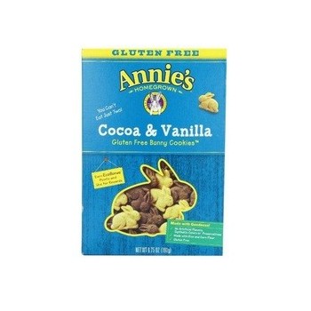 Annie's Homegrown Cocoa & Vanilla Gluten Free Bunny Cookies (6x6/1 OZ)