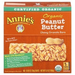 Annie's Homegrown Organic Chewy Peanut Butter Chocolate Chip Granola Bar (12x5.34 OZ)