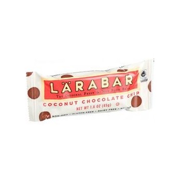 Larabar Fruit and Nut Bar Coconut Chocolate Chip 1.6 oz Bars Case of 16