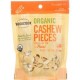 Woodstock Nuts Organic Cashews Pieces Raw Fancy 7 oz case of 8