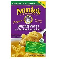 Annie's Homegrown Organic Bunny Pasta and Chicken Broth (8x17 OZ)