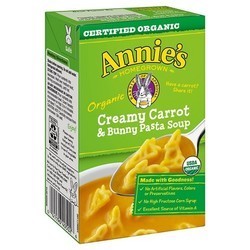 Annie's Homegrown Organic Creamy Carrot Bunny Pasta Soup (8x17 OZ)