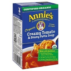 Annie's Homegrown Organic Creamy Tomato Bunny Pasta Soup (8x17 OZ)