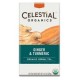 Celestial Seasonings Organics Herbal Tea Ginger &amp; Turmeric (6x20 BAG)