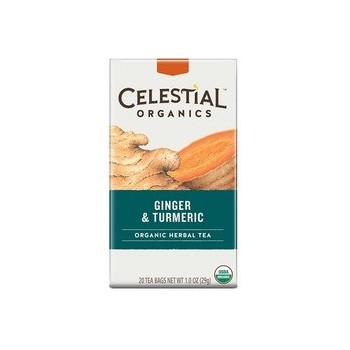 Celestial Seasonings Organics Herbal Tea Ginger & Turmeric (6x20 BAG)