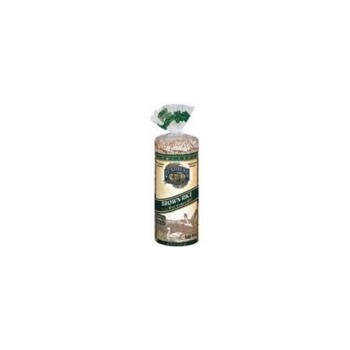 Lundberg Farms Rice Cakes Brown Rice Cake No Salt (12x8.5 Oz)